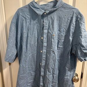 Quiksilver Light Blue Casual Button-Down Shirt
